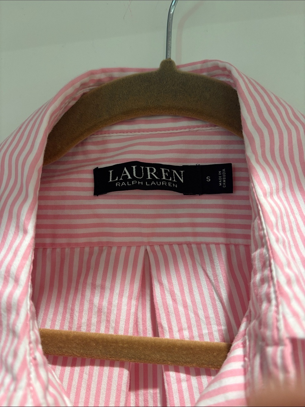 Ralph Lauren Pink & White Striped Sleep dress - Picture 2 of 4